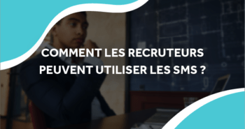 image d'un homme en pleine réflexion devant son ordinateur avec le titre comment les recruteurs peuvent utiliser les sms ?