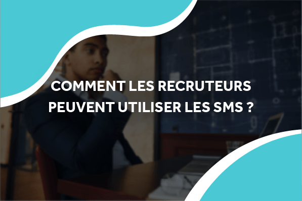 image d'un homme en pleine réflexion devant son ordinateur avec le titre comment les recruteurs peuvent utiliser les sms ?