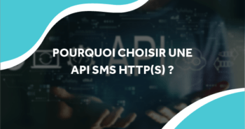 image d'une personne et d'un schéma d'api avec le titre pourquoi choisir une api sms http(s) ?