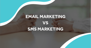 image deux deux personnes en opposition avec le titre email marketing vs sms marketing