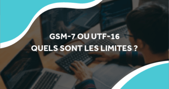 image de lignes de code sur des ordinateurs avec le titre GSM-7 ou UTF-16 quels sont les limites ?