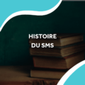 image de livres ancien avec le titre histoire du sms