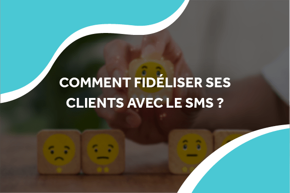 image de dés avec un nombre d'étoile et un smiley avec le tire comment fidéliser ses clients avec le sms