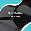 image d'une loupe avec le titre prospection par sms