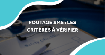 image d'un stylo avec une check liste avec le titre routage sms : les critères à vérifier