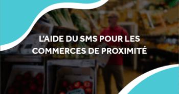 image d'un magasin de proximité avec le titre l'aide du sms pour les commerces de proximité