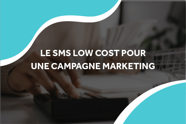 image d'une personne qui fait des calcules avec le titre le sms low cost pour une campagne marketing