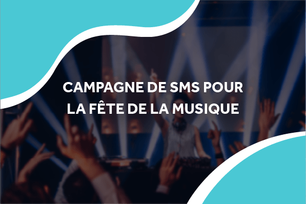 image d'un concert avec le titre campagne de sms pour la fête de la musique