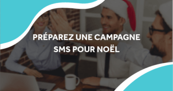 image d'employés avec des bonnets de noël avce le titre préparez une campagne pour noël