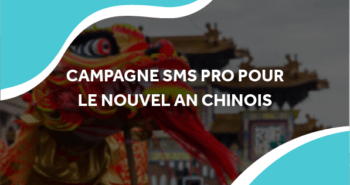 image d'un dragon chinois avec le titre campagne sms pro pour le nouvel an chinois