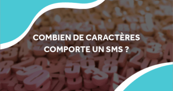 image d'une montagne de chiffre avec le titre combien de caractères comporte un sms ?