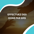 image de deux mains tendues avec le titre effectuez des dons par sms