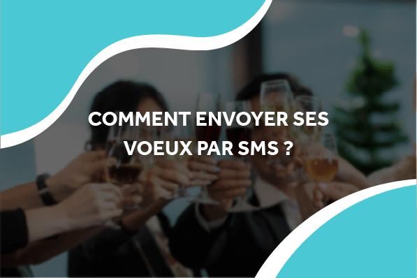 image d'employés qui trinque avec leur flûte de champagne avec le titre comment envoyer ses vœux par sms ?