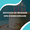 image d'un gâteau d'anniversaire avec le titre envoyer un message sms d'anniversaire