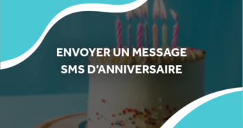 image d'un gâteau d'anniversaire avec le titre envoyer un message sms d'anniversaire
