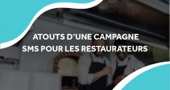 image de deux restaurateurs avec le titre atouts d'une campagne sms pour les restaurateurs