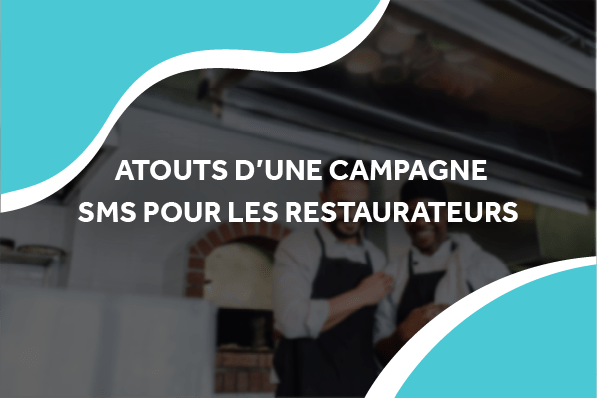 image de deux restaurateurs avec le titre atouts d'une campagne sms pour les restaurateurs