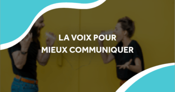 image de deux personnes qui parlent dans un gobelet avec le titre la voix pour mieux communiquer, pour donner les avantages du sms vocal