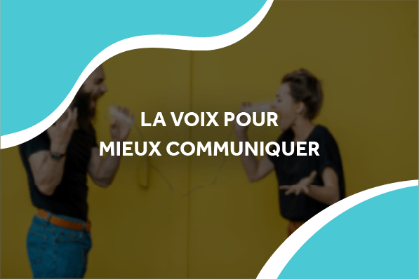 image de deux personnes qui parlent dans un gobelet avec le titre la voix pour mieux communiquer, pour donner les avantages du sms vocal