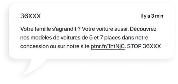 exemple de sms pour la vente de voitures familiales