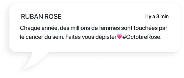 exemple sms pour la sensibilisation au cancer du sein