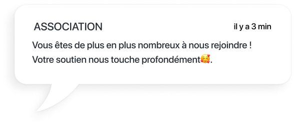 exemple sms pour l'accueil de nouveaux membres d'une association caritative