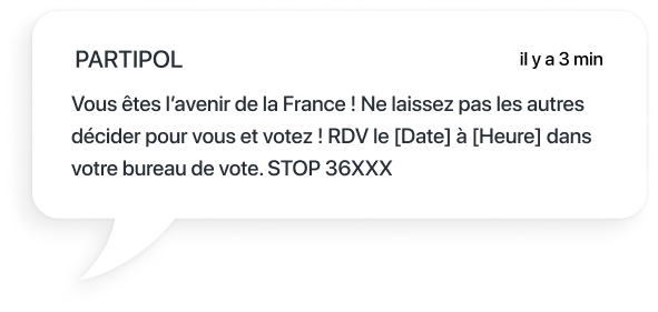 exemple sms pour inciter au vote