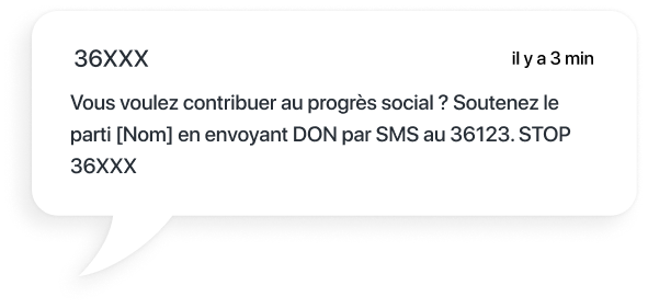 exemple sms pour solliciter des dons en campagne électorale