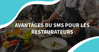 image d'un restaurateur en train de cuisiner avec le titre avantages du sms pour les restaurateurs