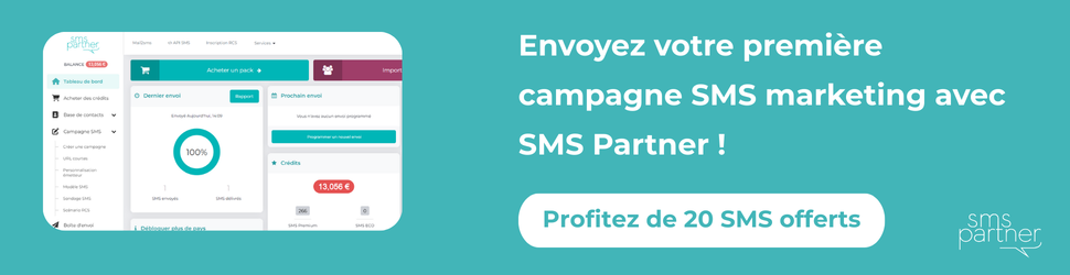 Envoyez votre première campagne SMS marketing avec SMS Partner